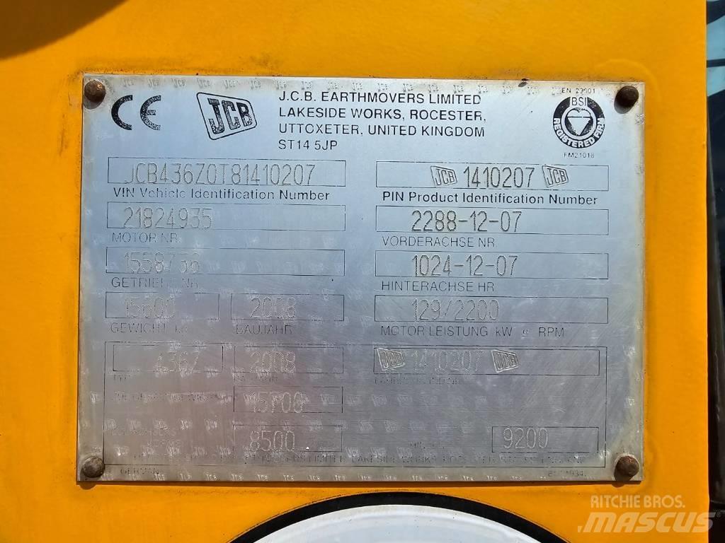 JCB 436 ZX Фронтальні навантажувачі