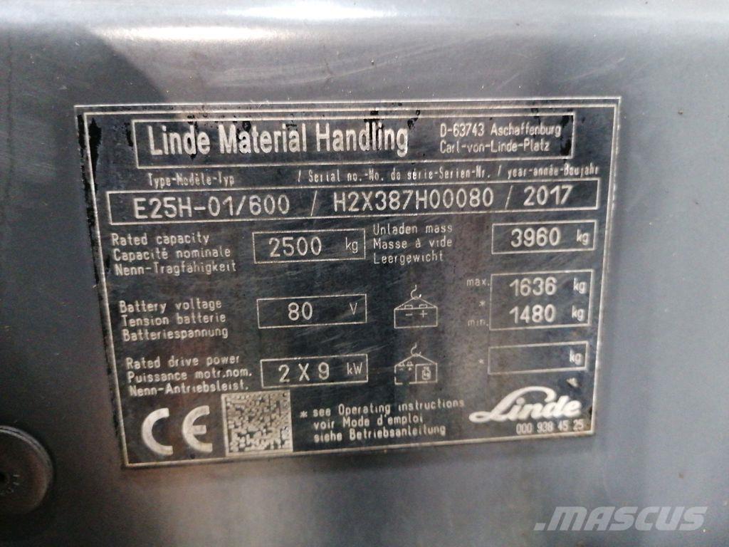 Linde E25H-01/600 Електронавантажувачі