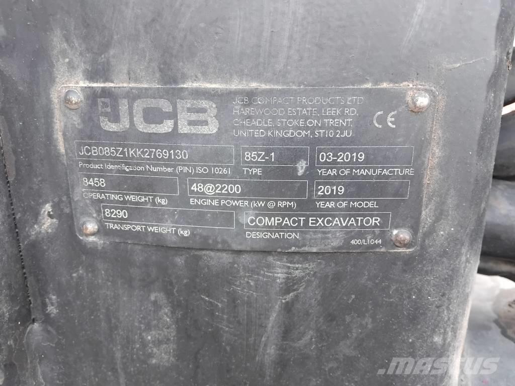 JCB 85 Z Міні-екскаватори < 7т