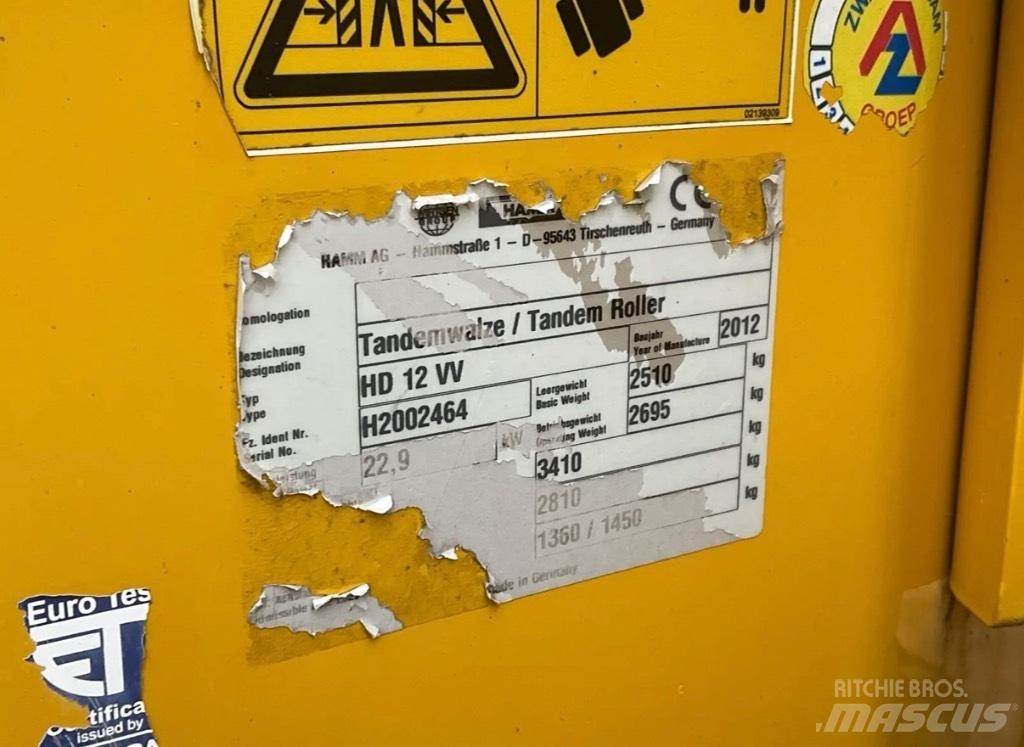 Hamm HD 12 VV Котки тротуарні