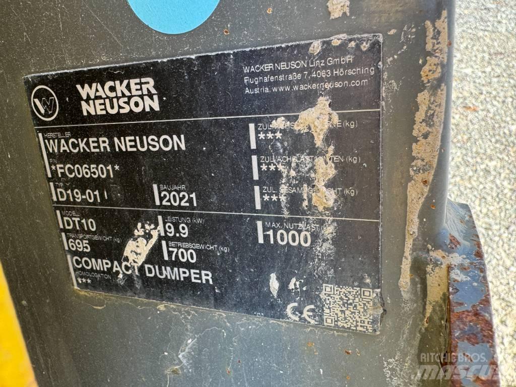 Wacker Neuson DT10 Гусеничні самоскиди