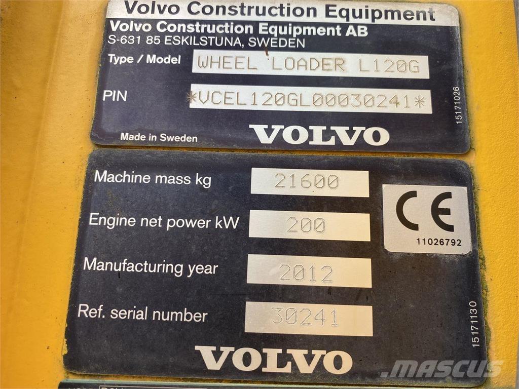 Volvo L120G Фронтальні навантажувачі