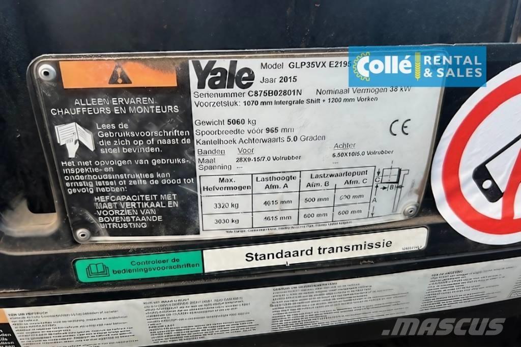 Yale GLP 35 VX | 2015 Газові навантажувачі