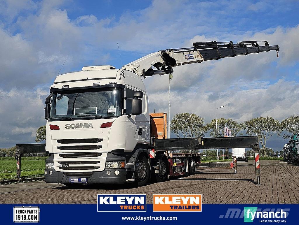 Scania R490 Вантажівки-платформи/бокове розвантаження