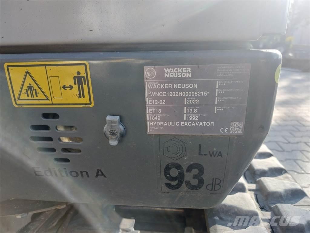 Wacker Neuson ET18 Гусеничні екскаватори