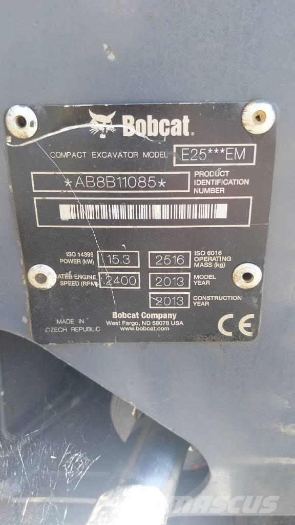 Bobcat E 25 Міні-екскаватори < 7т