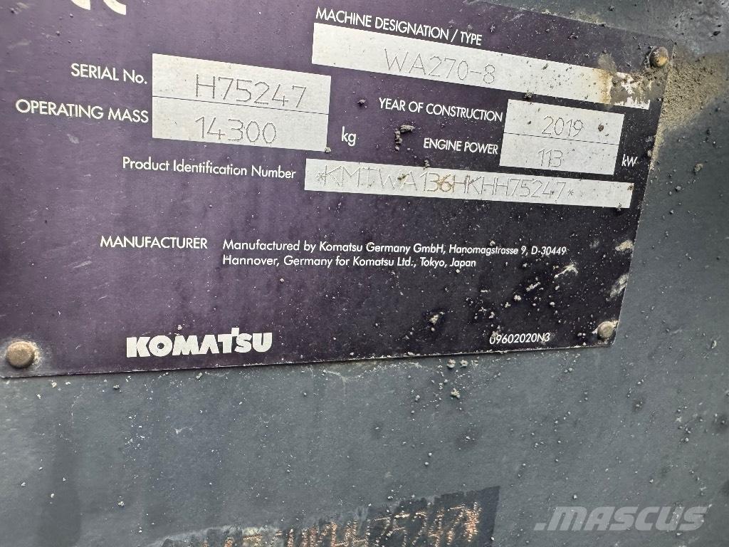 Komatsu WA 270-8 Фронтальні навантажувачі