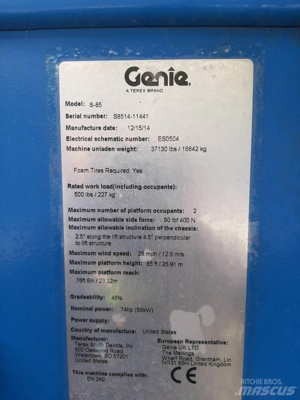 Genie S85 Телескопічні підйомники