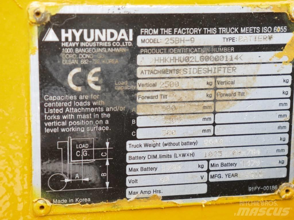 Hyundai 25 BH-9 Електронавантажувачі