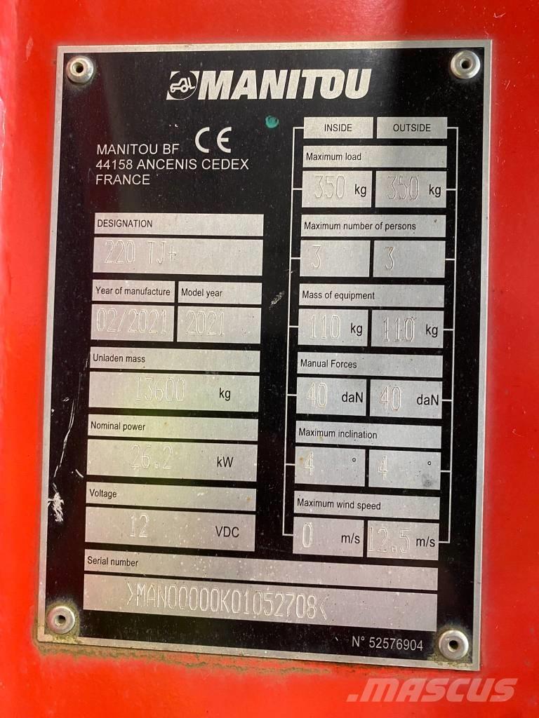 Manitou 220 TJ Колінчаті підйомники