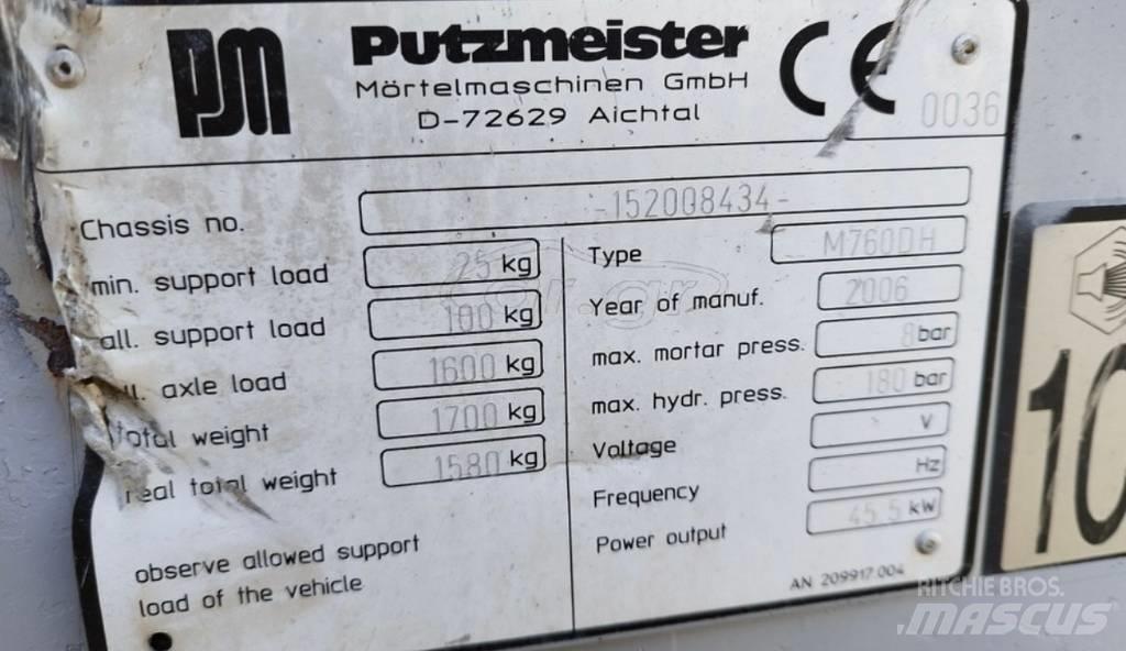 Putzmeister 760 Шнекові насоси
