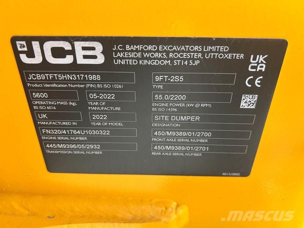 JCB 9TFT-2 Міні самоскиди