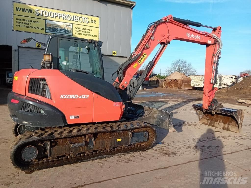 Kubota KX 080 Середні екскаватори 7т. - 12т.