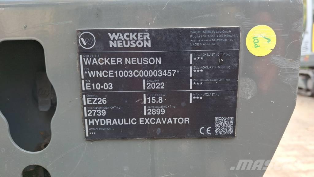 Wacker Neuson EZ26 Гусеничні екскаватори