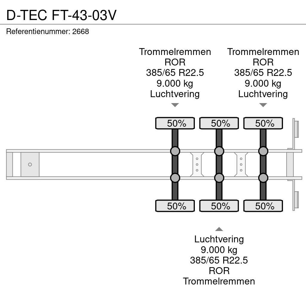 D-tec FT-43-03V Каркасні напівпричепи