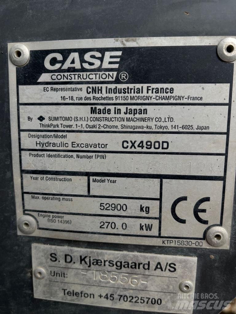 CASE CX 490 D Гусеничні екскаватори