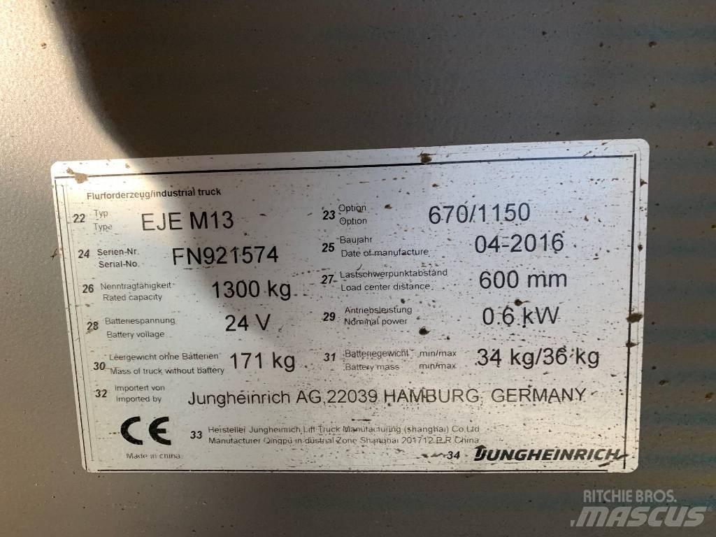 Jungheinrich EJE M13 Штабелери