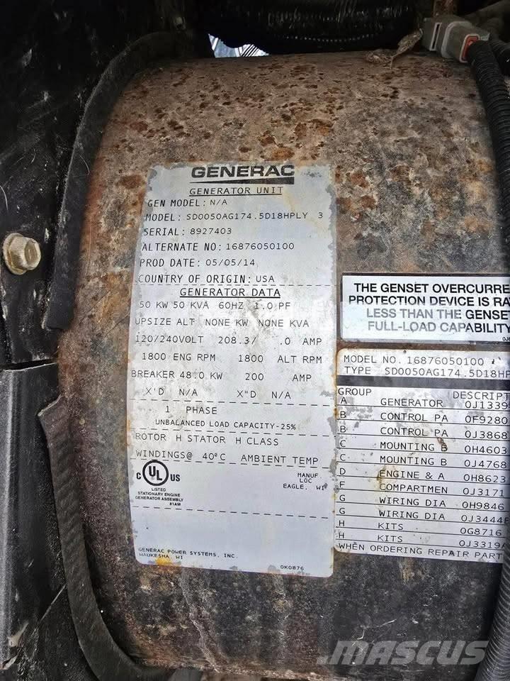 Generac 50 KW Дизельні генератори