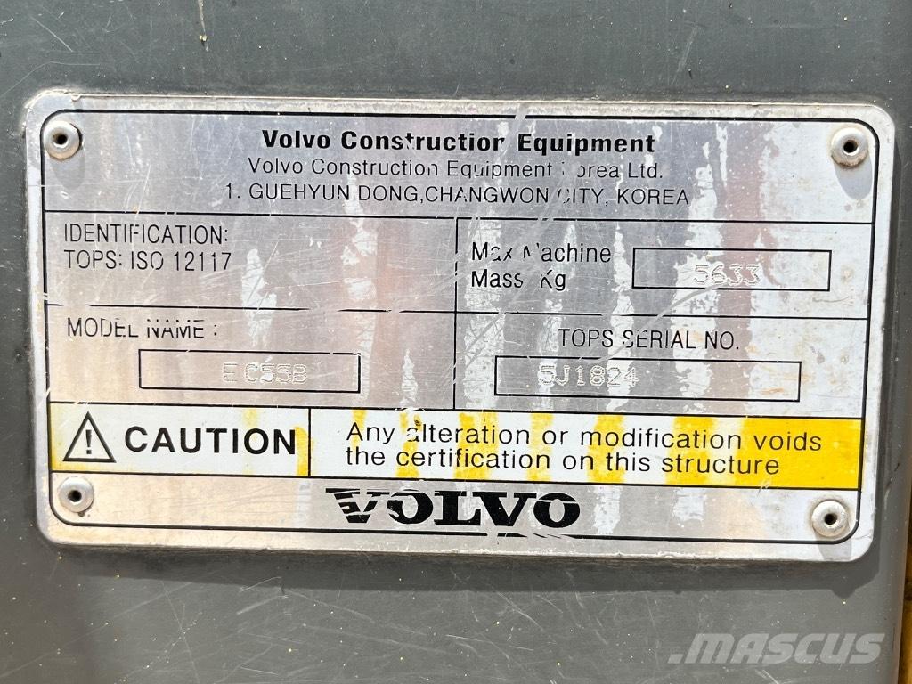 Volvo ECR 55 Міні-екскаватори < 7т