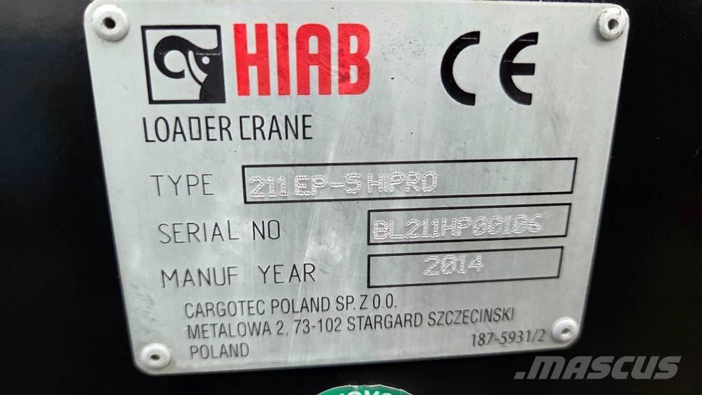 Hiab 211 EP-5 Hipro Крани вантажників