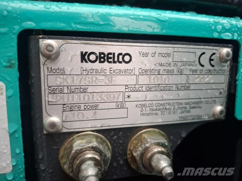 Kobelco SK 17 SR-3E Міні-екскаватори < 7т
