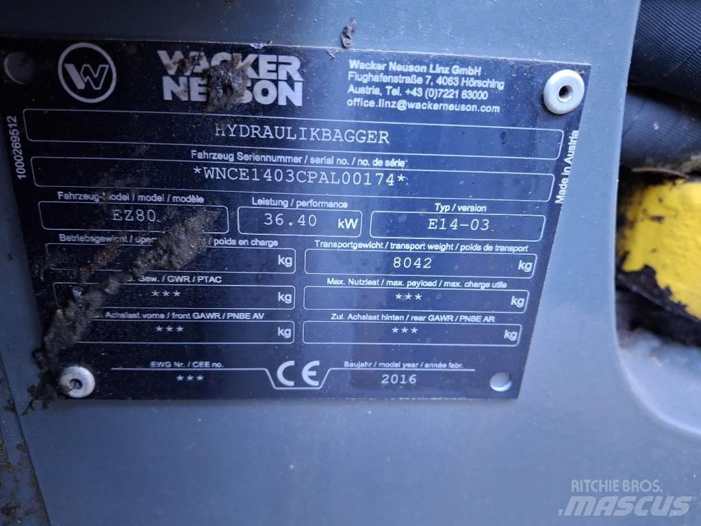 Wacker Neuson EZ 80 Середні екскаватори 7т. - 12т.