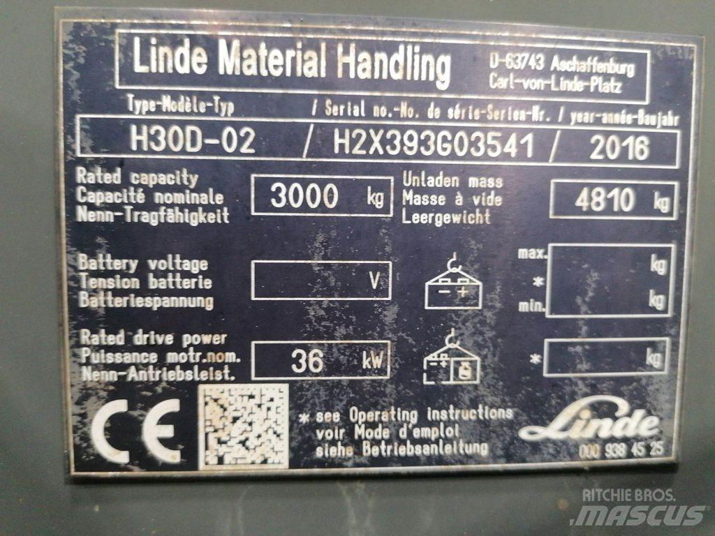 Linde H30D-02 Дизельні навантажувачі