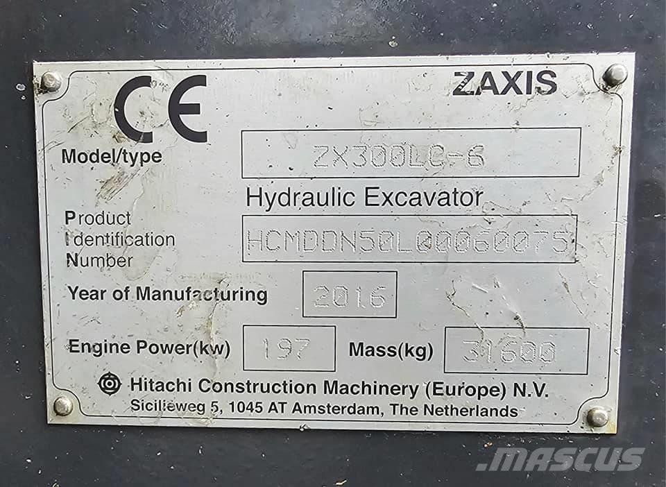 Hitachi ZX 300 LC-6 Гусеничні екскаватори
