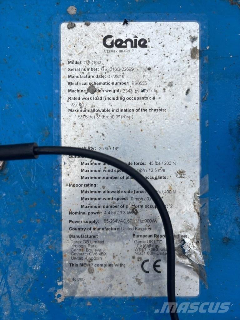 Genie GS 1932 Підйомники-ножиці