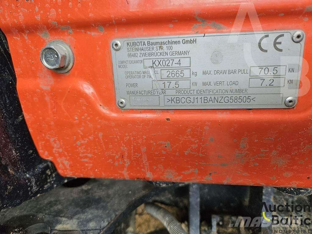 Kubota KX 027-4 Міні-екскаватори < 7т