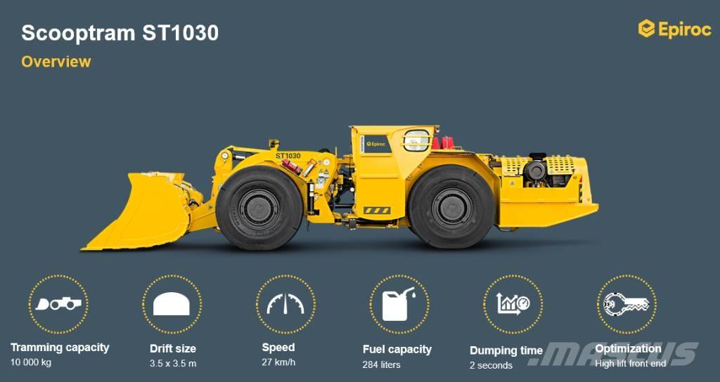 Epiroc ST1030 Loader Підземні навантажувачі