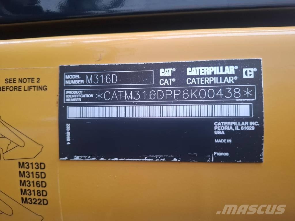 CAT 316D Колісні екскаватори