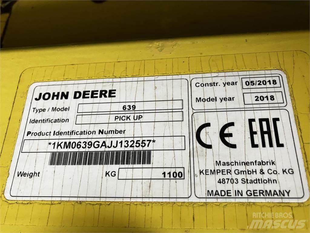 John Deere 639 Додаткове обладнання для збиральних комбайнів