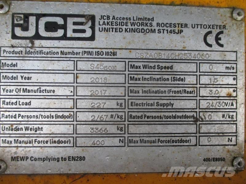 JCB S4550E Підйомники-ножиці