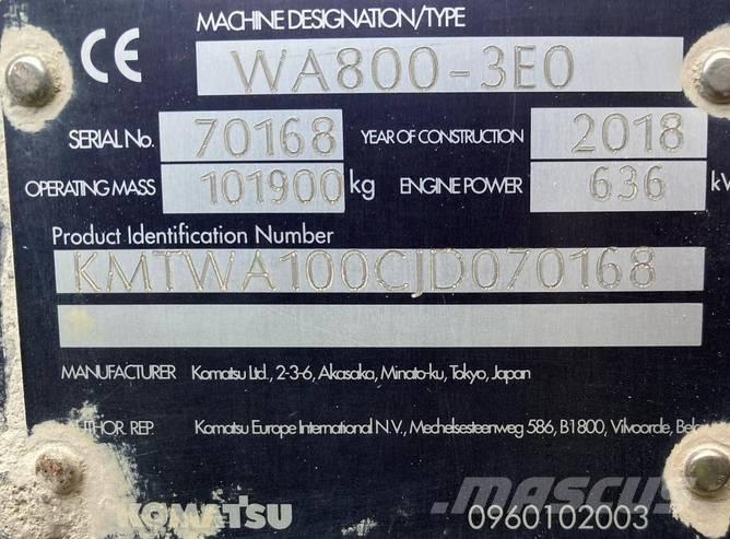 Komatsu WA 800-3 Фронтальні навантажувачі