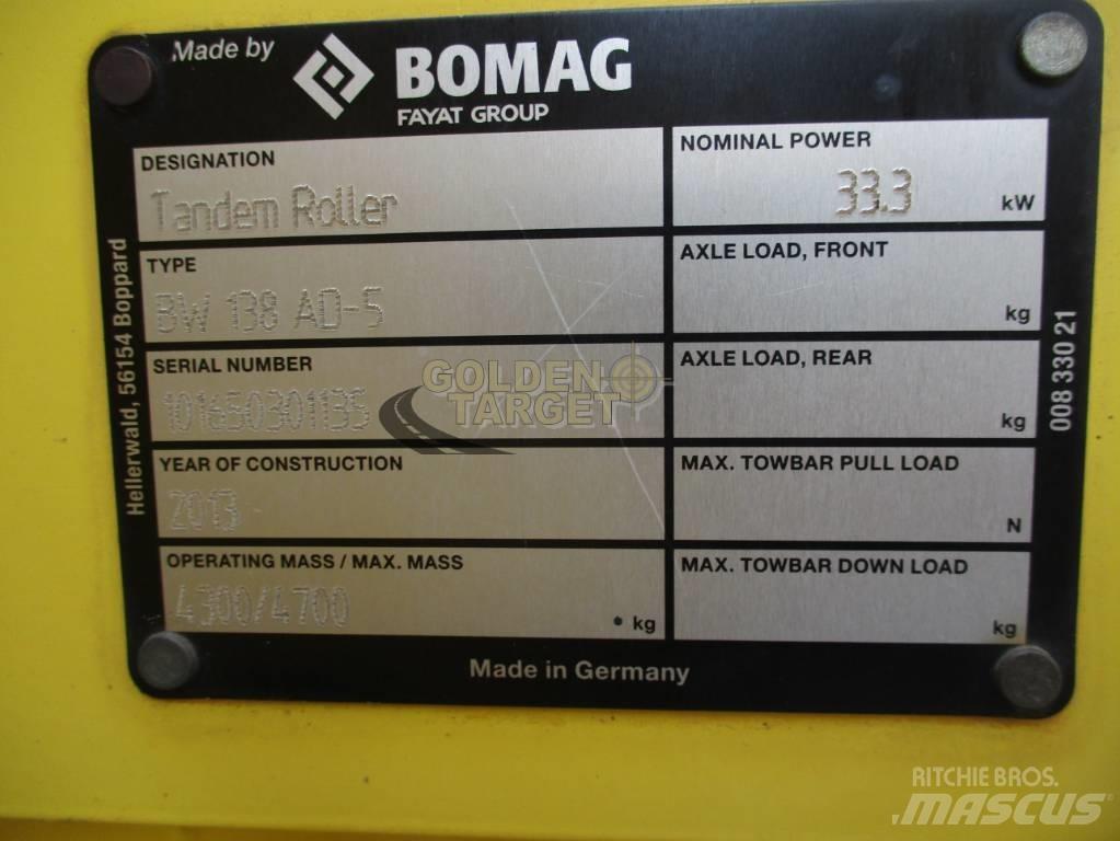Bomag BW 138 AD-5 Котки тротуарні