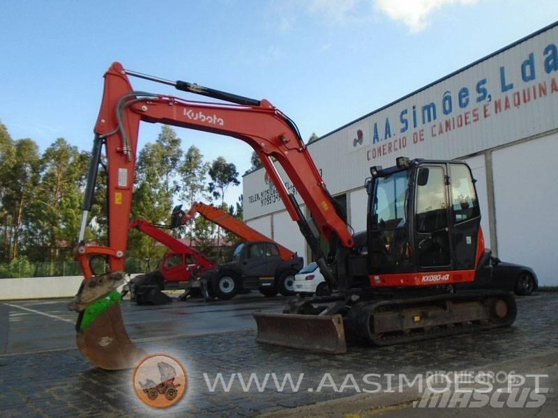 Kubota KX 080-4 Середні екскаватори 7т. - 12т.