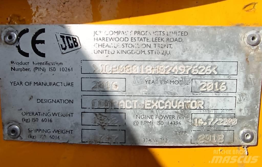 JCB 8018 CTS Міні-екскаватори < 7т