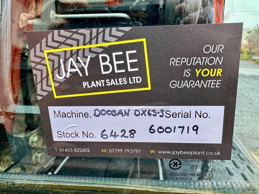 Doosan DX 63 R Міні-екскаватори < 7т