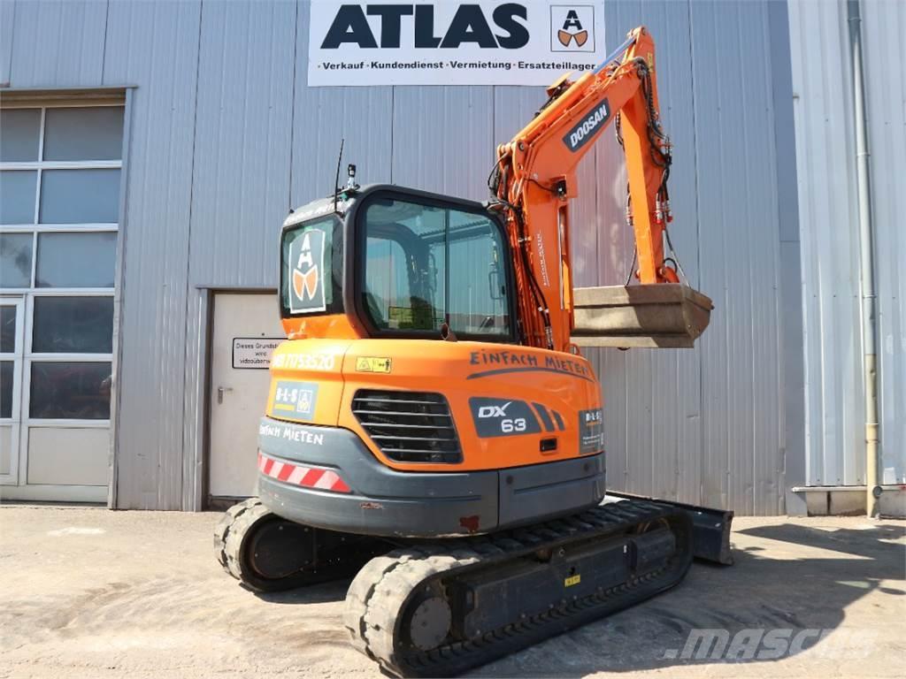 Doosan DX63-3 Міні-екскаватори < 7т