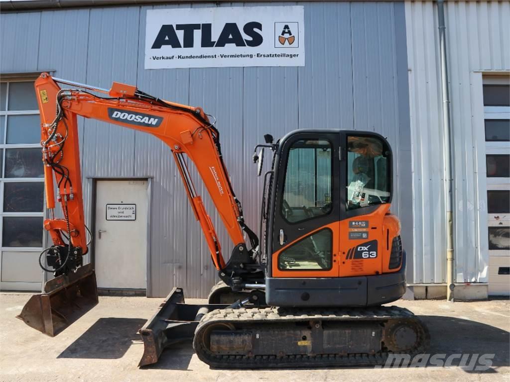 Doosan DX63-3 Міні-екскаватори < 7т