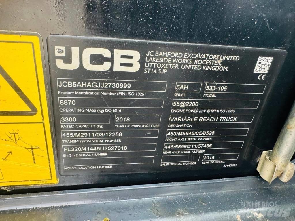 JCB 533-105 Телескопічні навантажувачі