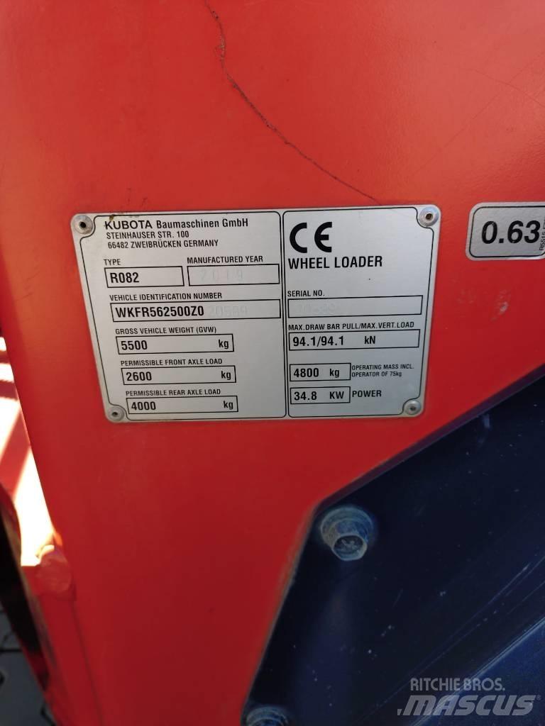 Kubota R 082 Фронтальні навантажувачі
