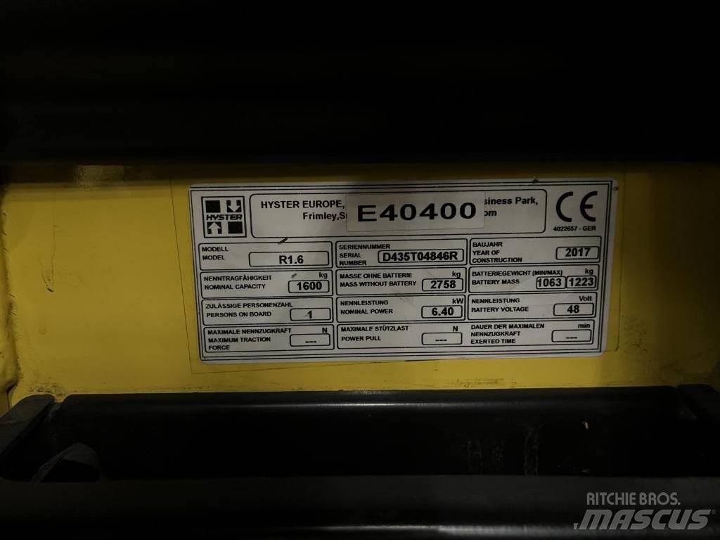 Hyster R1.6 Річ-трак із високим підйомом