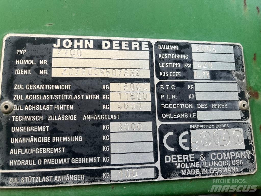 John Deere 7700 Кормозбиральні комбайни
