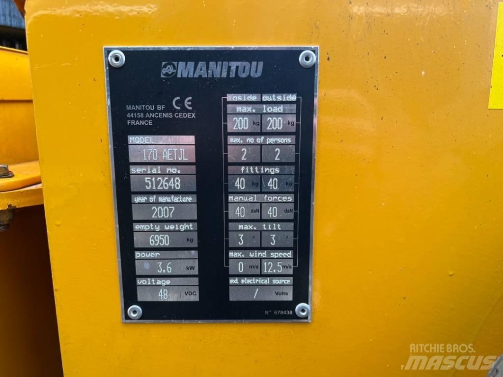 Manitou 170AETJ Колінчаті підйомники