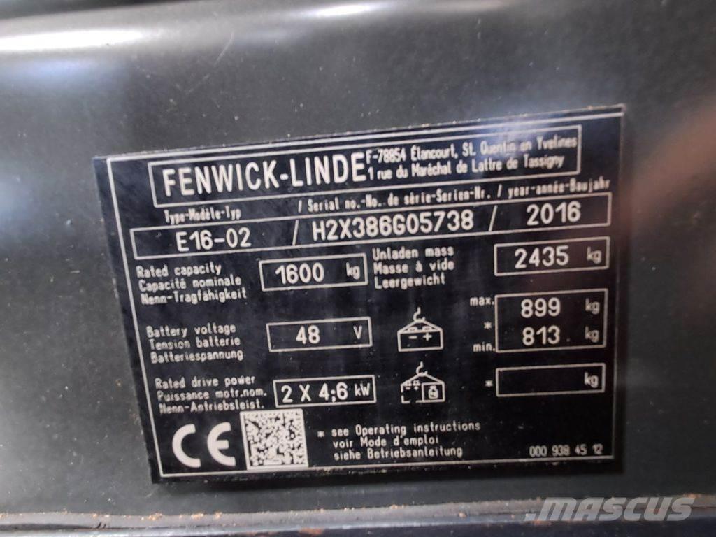Linde E16-02 Електронавантажувачі