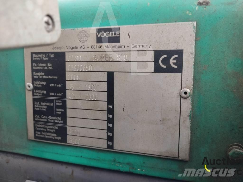 Vögele Super 800 Асфальтовкладачі