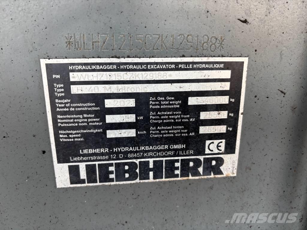 Liebherr LH 40 Port Перевантажувачі металобрухту/промислові навантажувачі