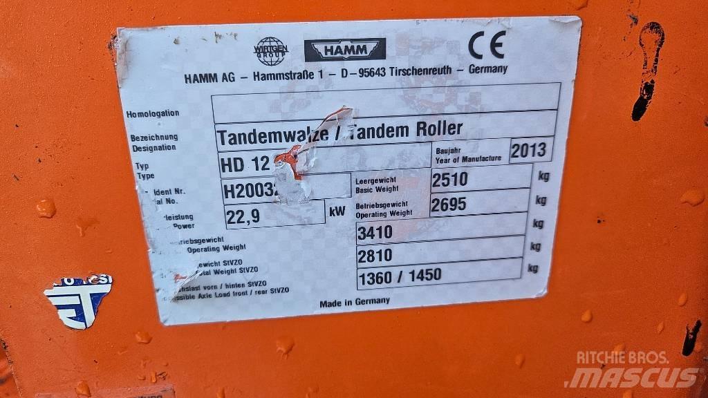 Hamm HD 12 VV Котки тротуарні